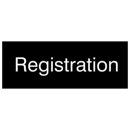 Accuform 8 in W x 3 in H, Engraved Plastic PSG916BK